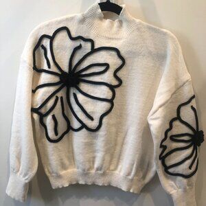 SHEIN Lune Women Floral Pattern Sweater